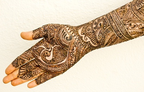 Påfugl Mehndi Design