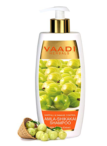 Vaadi Herbals Amla Shikakai hårvækstshampoo