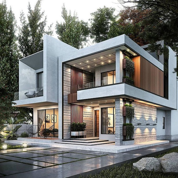 Duplex villa design