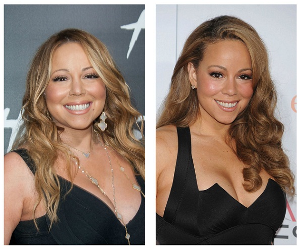 Mariah Carey før og efter vægttab