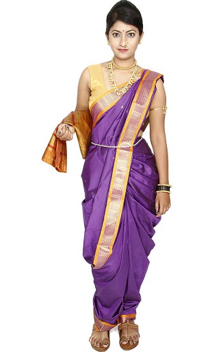 A Brahmani Nauvari Saree