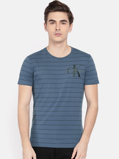 Calvin Klein stribet T-shirt til mænd