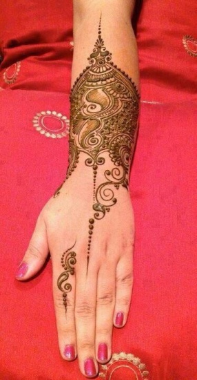 Dekorativt indisk Mehndi -design