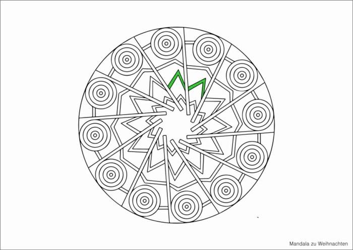 mandala joulua varten värityskuvat joulukierre