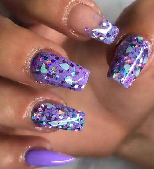 Glitrende Vinter Nail Art