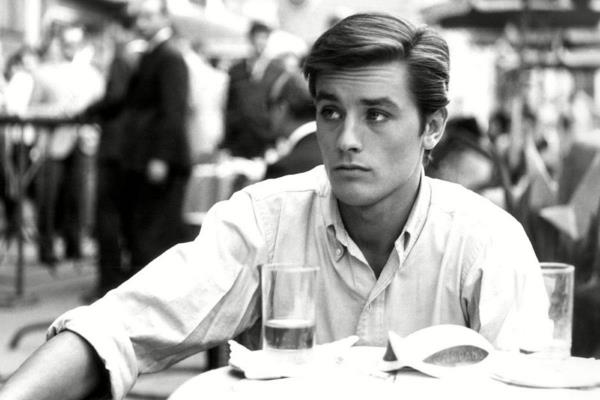 Alain Delon Angel kasvot harmaat silmät Golden Palm of Honor Cannes