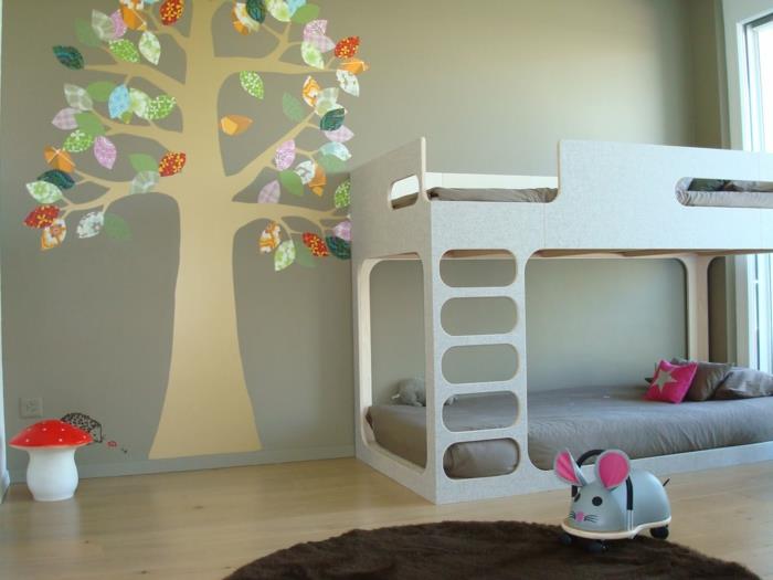 Suunnittele lastenhuoneen suunnittelu seinän suunnittelu kirjoituspöytä vaatekaappi matto puu