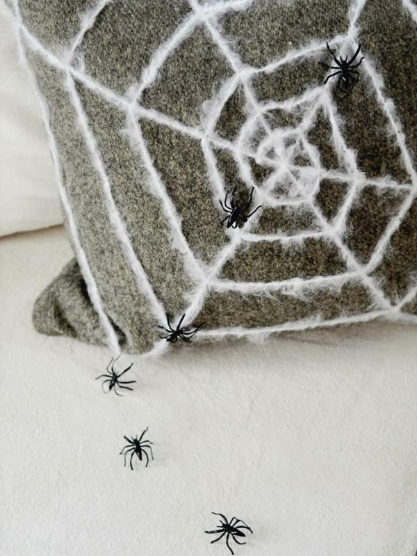 Halloween -villa olemassa olevat kankaat Koristelu hämähäkinverkko