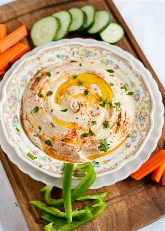 Tee hummus itse Syö hummus terveellisesti kuivattuja kikherneitä