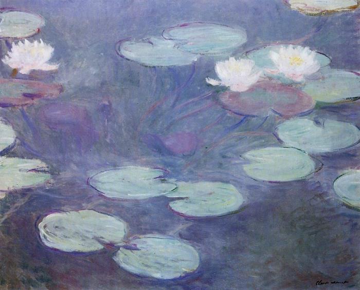 Vaikutelma on lumpeet Monet -öljy