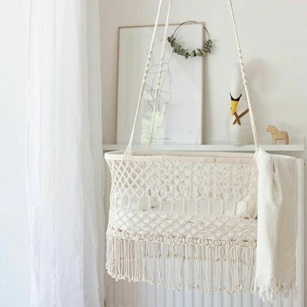 vauva macrame ideoita vauvan huone swing