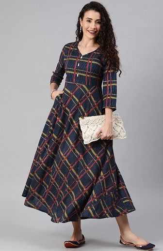 Fancy bomuld paraply cut Kurti