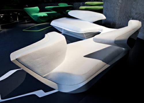 futuristinen design -sohva zaha hadid idea alkuperäinen