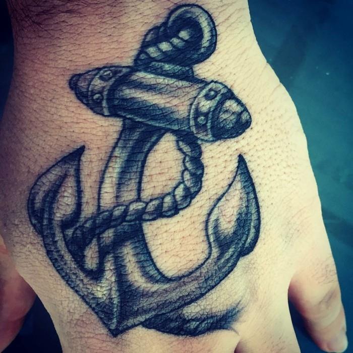 iso tatuointi ankkuri käsi miesten tatuoinnit