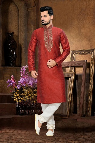 Art Silk Kurta Pyjama