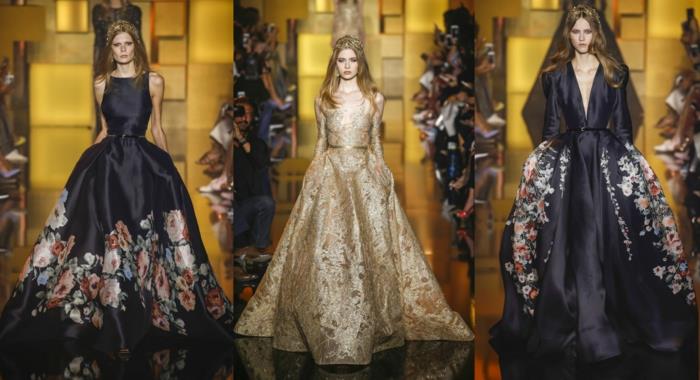 pitkät mekot cocktail -mekko valkoinen hääpuku haute couture uudet trendit 2016 elie saab