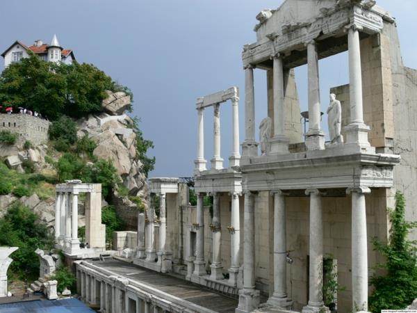 viime hetken bulgaria plovdiv teatterinvastainen roomalainen