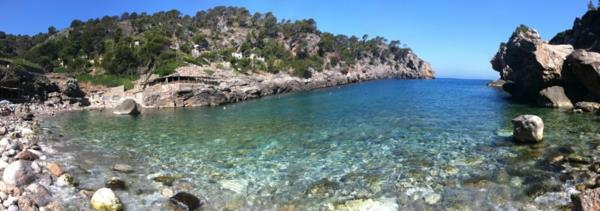 Mallorcan loma cala Deià cerra de tramuntana