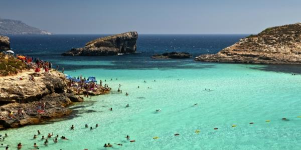 malta loma comino saari sininen laguuni