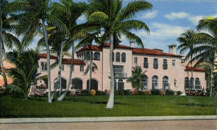 moderni arkkitehti taloa Välimeren El Mirasol Palm Beach FL