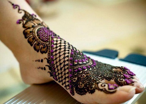 Khaleeji Mehndi Design til fod