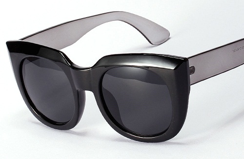 Retro Looks Wide Frame Oversized Sunglass