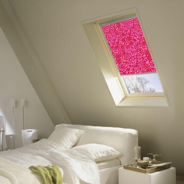 velux halpa velux rullaverhot kuvio pinkki