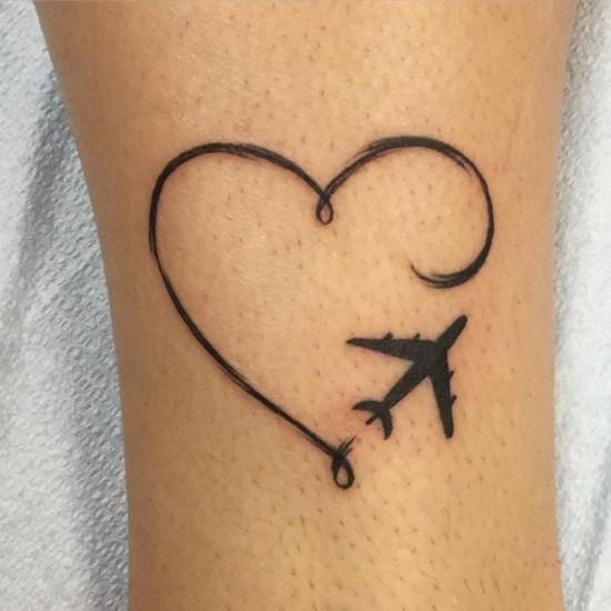 wanderlust tatuointi ideoita sydän ja kone