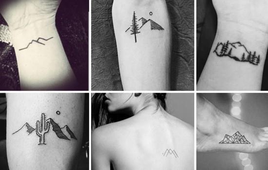 Wanderlust -tatuointiideat minimalistisia