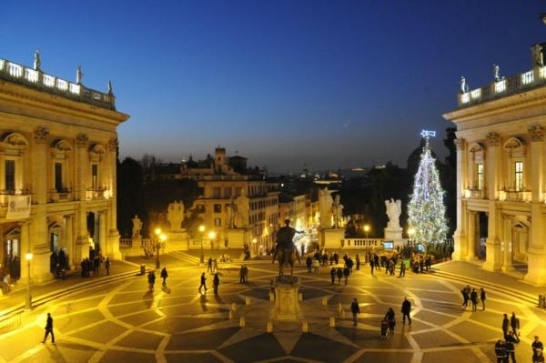 joululoma lasten kanssa rooma italia piazza del Campidoglio