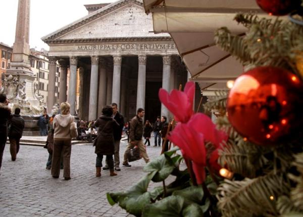 joululoma lasten kanssa rooma italia joulumarkkinat pantheon