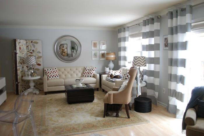 seinän väri vaaleanharmaa olohuone harmaa vaaleanharmaa seinät beige matto kangas kuvio
